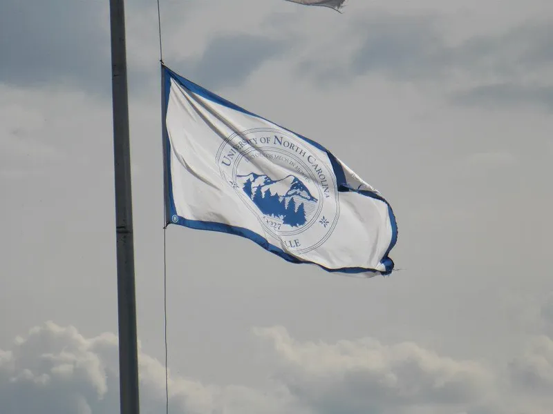 UNC Asheville Flag with UNCA Seal.